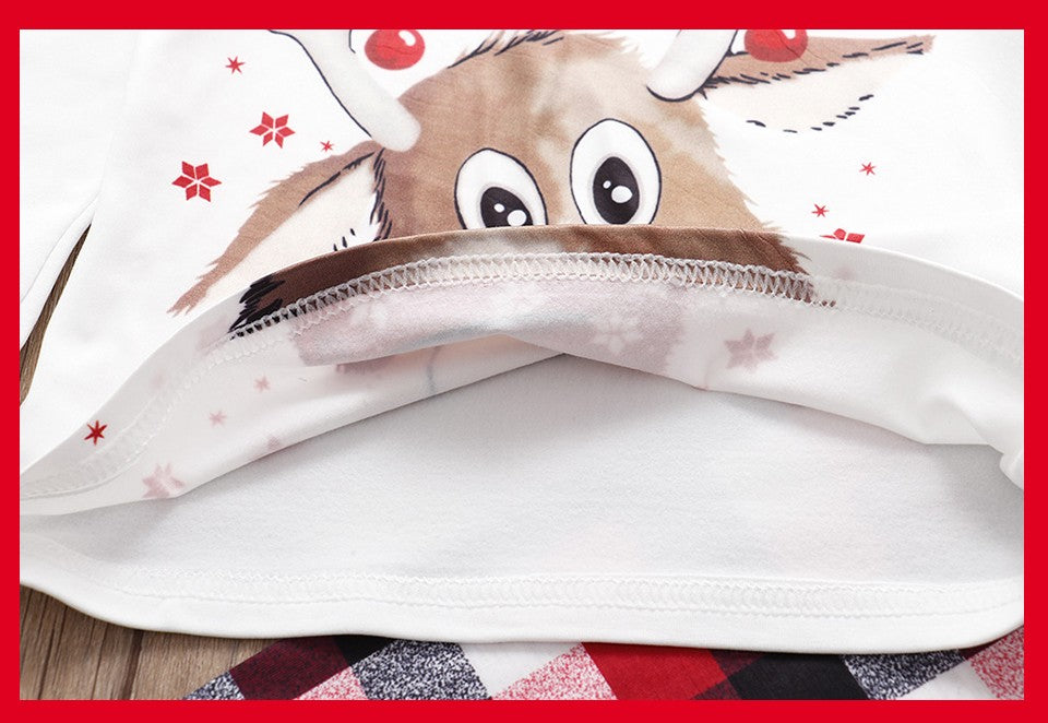 Christmas Pajamas Family Matching Outfits Sets Adult And Kids Clothes Deer Xmas Sleepwear Sets Newborn Baby Boy Girl Jumpsuit