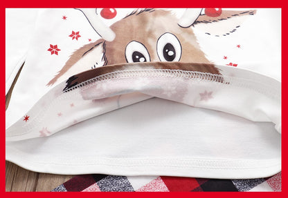Christmas Pajamas Family Matching Outfits Sets Adult And Kids Clothes Deer Xmas Sleepwear Sets Newborn Baby Boy Girl Jumpsuit