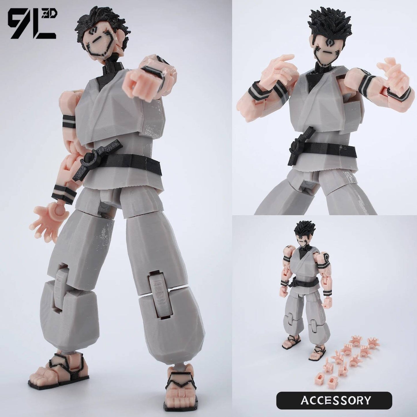 9L3D Anime Impresso Jujutsu Kaisen Sukuna Yuji Yuta Satoru Gojo Bonecos Sorte Dummy 13 Articulados para Modelagem Brinquedos Manequins