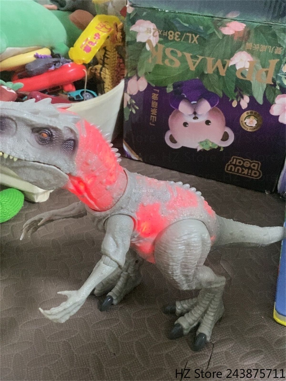Jurassic-Park Indominus T Rex Bonecos de Ação Dinossauros para Crianças Brinquedos com Som e Movimento Dinossauro de Brinquedo para Presente de Aniversário Infantil