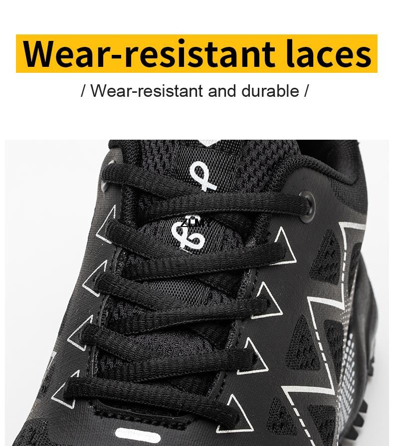 Anti-smash Safety Shoes Men Steel Toe Sneakers Puncture Proof Breathable Work Boots Man Fashion Construction Protective Footwear