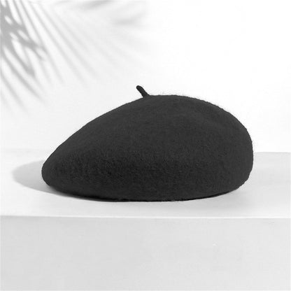 Boina Quente Multicolorida de Lã Grossa Inverno Outono Artista Retrô Francesa Lisa Chapéu de Pintor Para Mulheres Meninas Gorros Quentes Para Caminhada ao Ar Livre