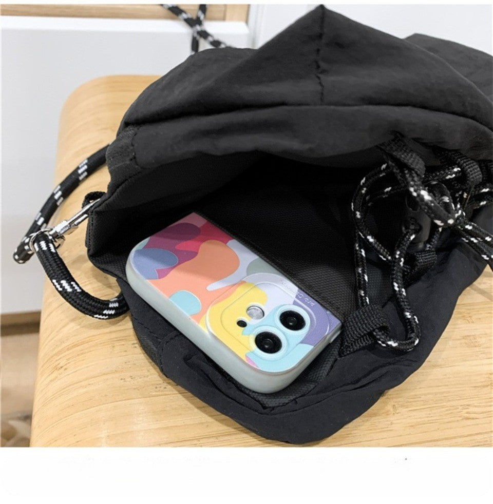 Unisex Camp Messenger Bag Large Capacity Shoulder Bag for Men Women Durable Nylon Hiking Travel Backpack