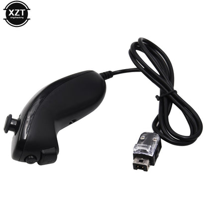 For Nintendo Wii Game Controller 5 colors Nunchuck Hand Curved Game Handle Controller Nunchuk For Wii Gamepad Accessories