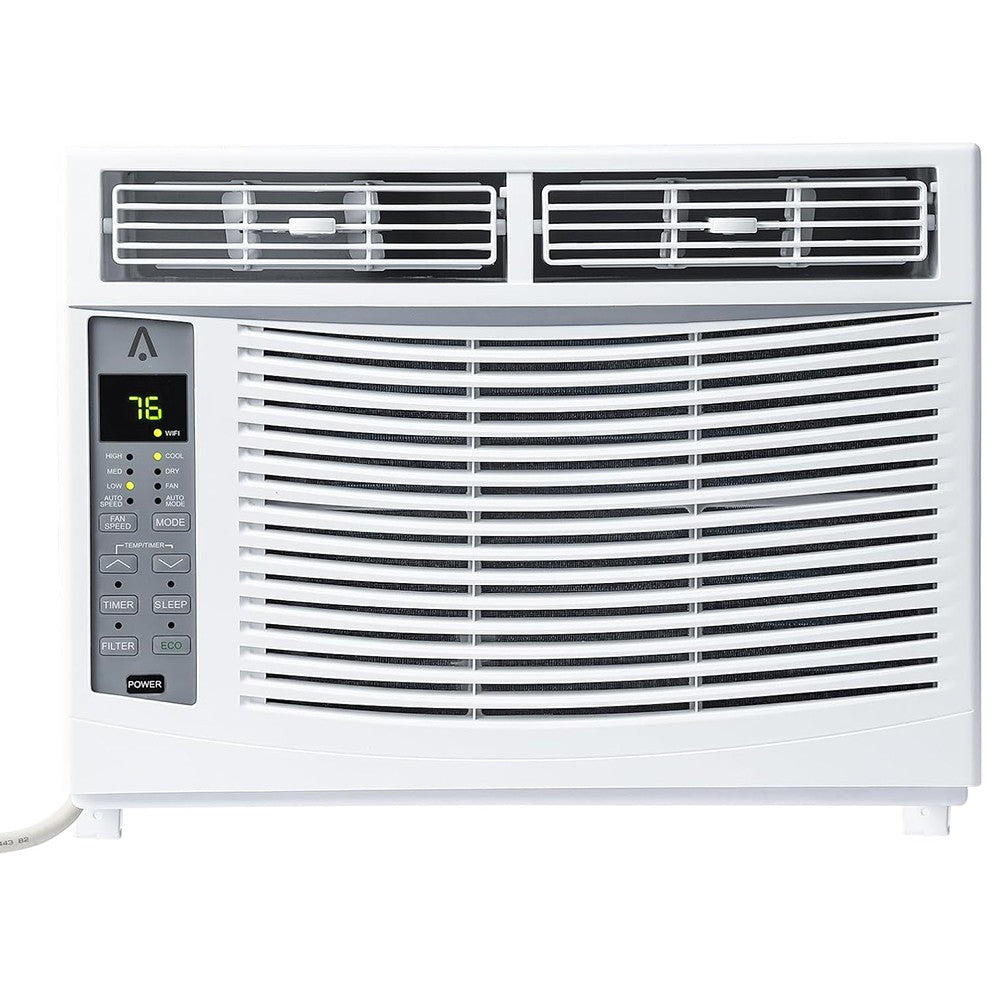 Ar Condicionado de Janela 6.000 BTUs AC de Janela Resfria até 23 m² c/Controle Wi-fi e Modos 4 EM 1 Resfriar Desumidificar Ventilar e Automático