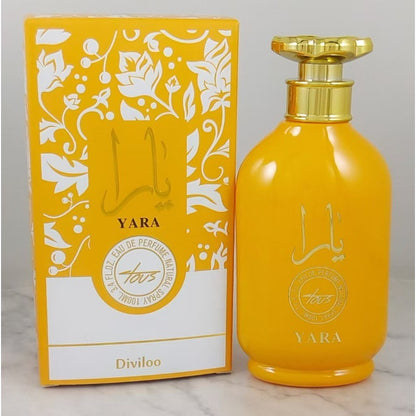Lattafa Yara Eau de Parfum Female Spray 100ml Original Arab Perfumes Lasting Floral Fruity Pheromones Perfume Makeup 3.4 Ounce