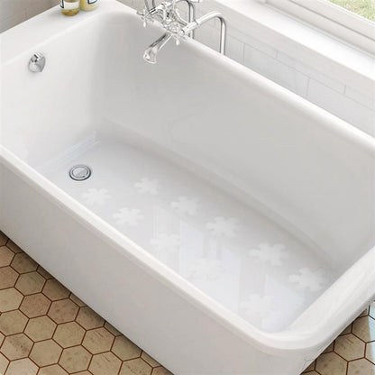 Non-Slip Bathtub Stickers Safety Bathroom Tubs Showers Treads Adhesive Decals Pure White Snowflake Shaped Bathroom Anti slip sti