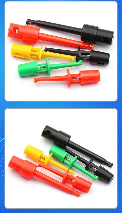 5PCS Mini Single Test Hook Clips Test Probes For Electronic Testing Clips Hook Test Clips Large / Small