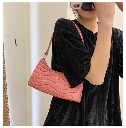 Fashion Exquisite Shopping Bag Retro Casual Women Totes Shoulder Bags Female Leather Solid Color Chain Handbag for Women 2024