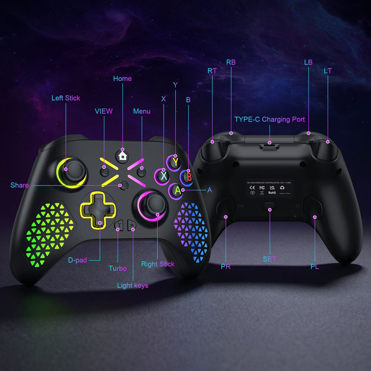 Gamepad For Xbox One Console Xbox Seris S/X Wireless Dual Vibra Six Axis Gyroscope Game Xbox Controller Win 7 8 10