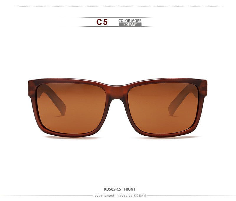 KDEAM Revamp Of Sport Men Sunglasses Polarized Shockingly Colors Sun Glasses Outdoor Driving Photochromic Sunglass With Box