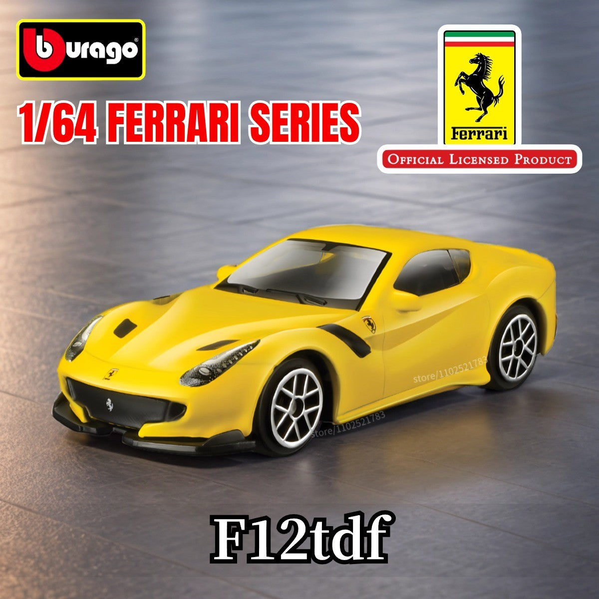 Bburago 1:64 Ferrari Enzo Réplica Carro Modelo Escala F40 F50 458 488 296 Diecast Miniatura de Tráfego Arte Figura Brinquedo Menino Criança