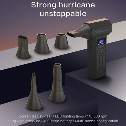 P70 Turbo Ventilador Violento de Alta Velocidade 4000mAh 110000RPM Soprador Portátil Aspirador de Pó Dispositivo de Remoção de Pó 4 Velocidades para Carro Casa