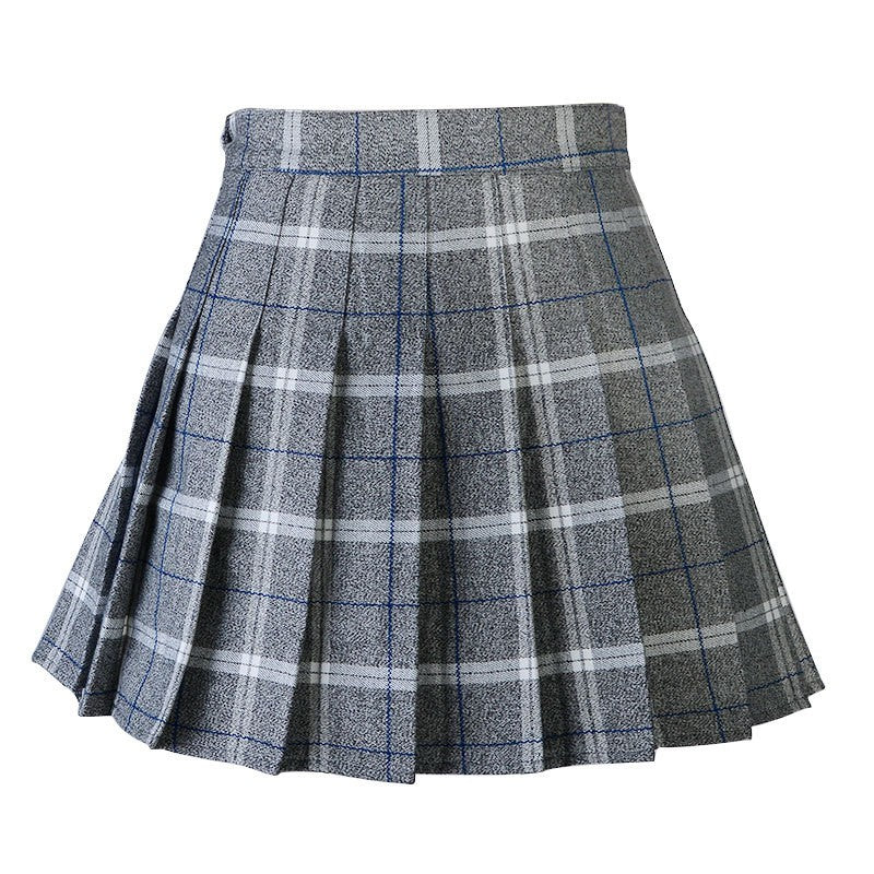 Harajuku 0Women Pleat Skirt 0Preppy Style Plaid 0Mini Cute Japanese School Uniforms Ladies Jupe Kawaii
