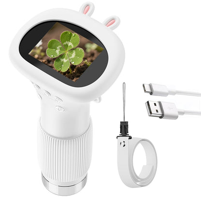 Microscópio para Crianças Microscópio Infantil com Tela de 2 Polegadas Zoom de 1000x Câmera Microscópio Portátil Mini Presentes de Natal Aniversário