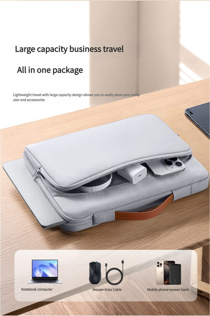 Dormin Shockproof Crossbody Laptop Bag w/Adjustable Strap & Handle for MacBookAir13/MateBook14/Xiaoxin16Pro/Apple/Huawei/Lenovo