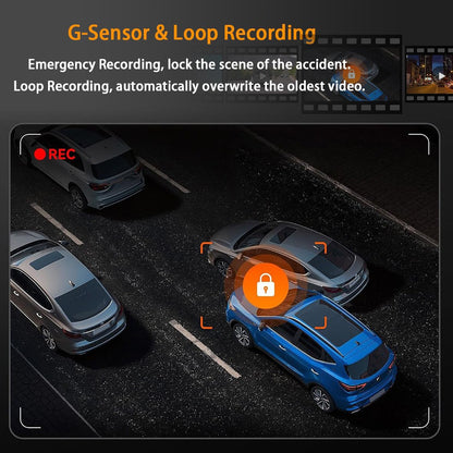 4 Channel Dash Cam 360° Car Video Recorder Black Box with Night Vision 24/7 Parking Monitor G-Sensor Loop Recording auto parts