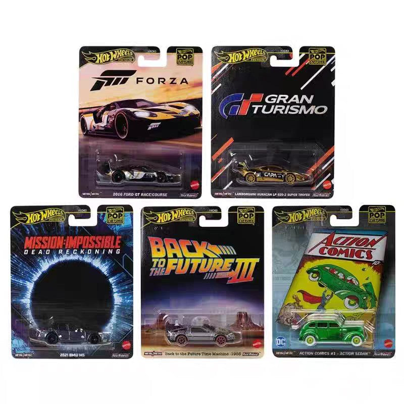 Coleção Hot Wheels HXD63 Pop Culture Original Séries Stranger Things Godzilla Batman Jaws Matrix Carros de Coleção Presentes