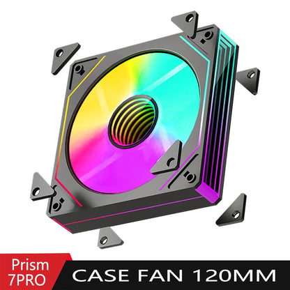PRISM 7 PRO Computer Case Fan 120mm ARGB 4-Pin PWM Silent Cooling Fan 12V High Airflow 58.36CFM/800-1800RPM
