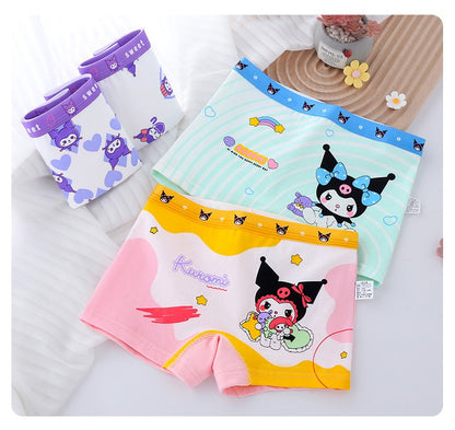 Cueca Boxer Infantil 4 Peças Pokémon para Meninos Algodão Anime U Pouch Bulge Roupa Íntima Desenho Animado Shorts Infantis Fofos Respiráveis Calças Boxer 2-12 Anos