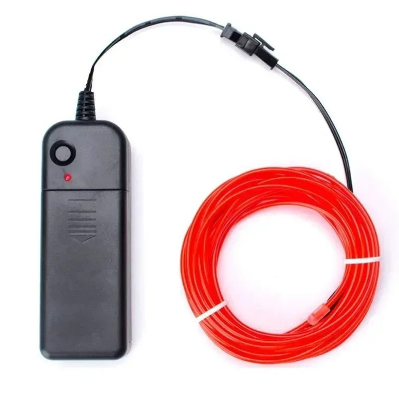 1M/3M/5M Flexible Neon Light Ball Dress Decoration Light EL Luminous Cable Party DIY Atmosphere Light Waterproof LED Strip