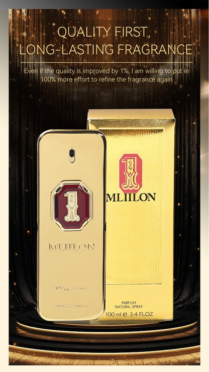 Toilette Spray Million Gentleman Vitality Confidence Cologne Perfume 100ml Bric Charm Perfume Brand Men's Pheromone Date Eau De