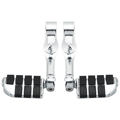 Kit de Suportes de Pedaleiras para Protetor de Motor de Motocicletas 1-1/4" Descanso de Pé para Harley Honda Davidson Road King Sportster Fat Boy Electra Glide