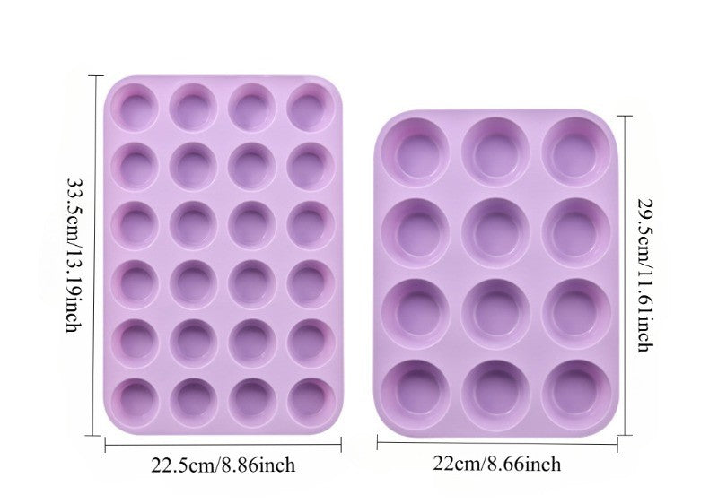 12/24 Holes Silicone Baking Mold for Baking 3D Bakeware Chocolate Round Sphere Mold Cupcake Pan Cake DIY Muffin Kitchen Tools