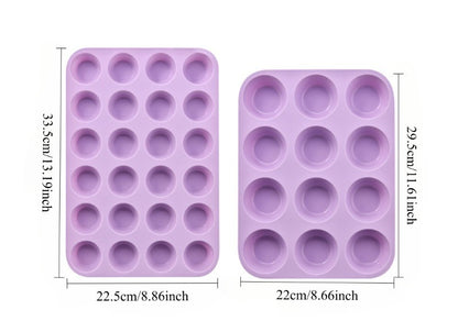 12/24 Holes Silicone Baking Mold for Baking 3D Bakeware Chocolate Round Sphere Mold Cupcake Pan Cake DIY Muffin Kitchen Tools
