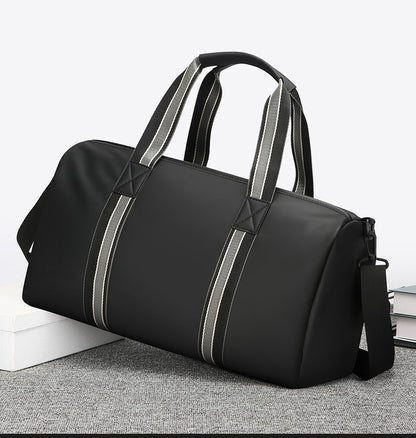 Men's Travel Bag with Wet Dry Separation Pocket Independent Shoe Case Large Capacity Gym Bag for Exercise Trip Motorbike Travel