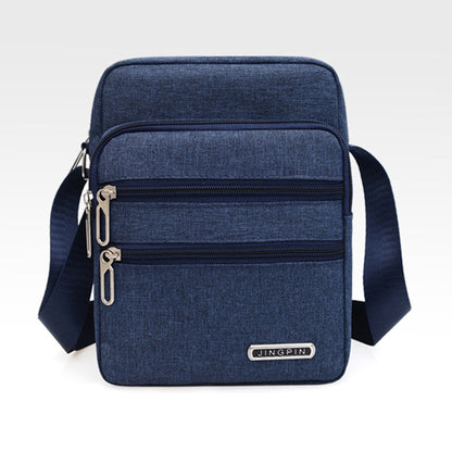 Men's Shoulder Bag Business Leisure Large Capacity Portable Handbag Zipper Multi Layer Waterproof Summer Male's Crossbody Bags