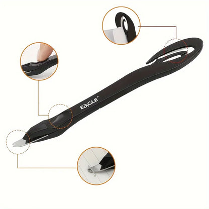 1PC staple remover, staple puller, letter opener and staple remover 2-in-1 set, suitable for office, home and school.