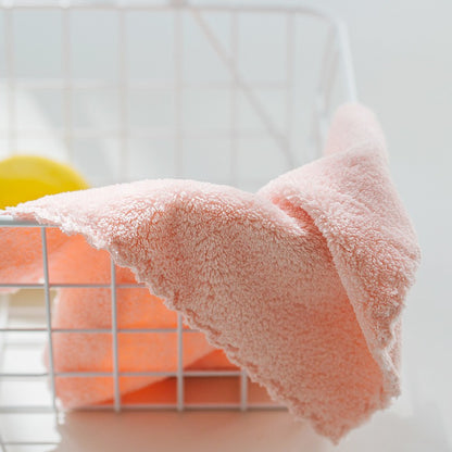 Small Hand Towel Square 25*25cm Child Kids Face Washcloth 25*50cm Coral Velvet soft Microfiber High density