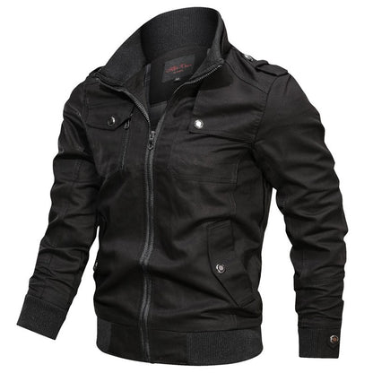 Spring Autumn Jacket Men Cotton Windbreaker Bomber Coat Military Men's Tactics Jackets Man Cargo Casual Jacket Mens Clothes 2025
