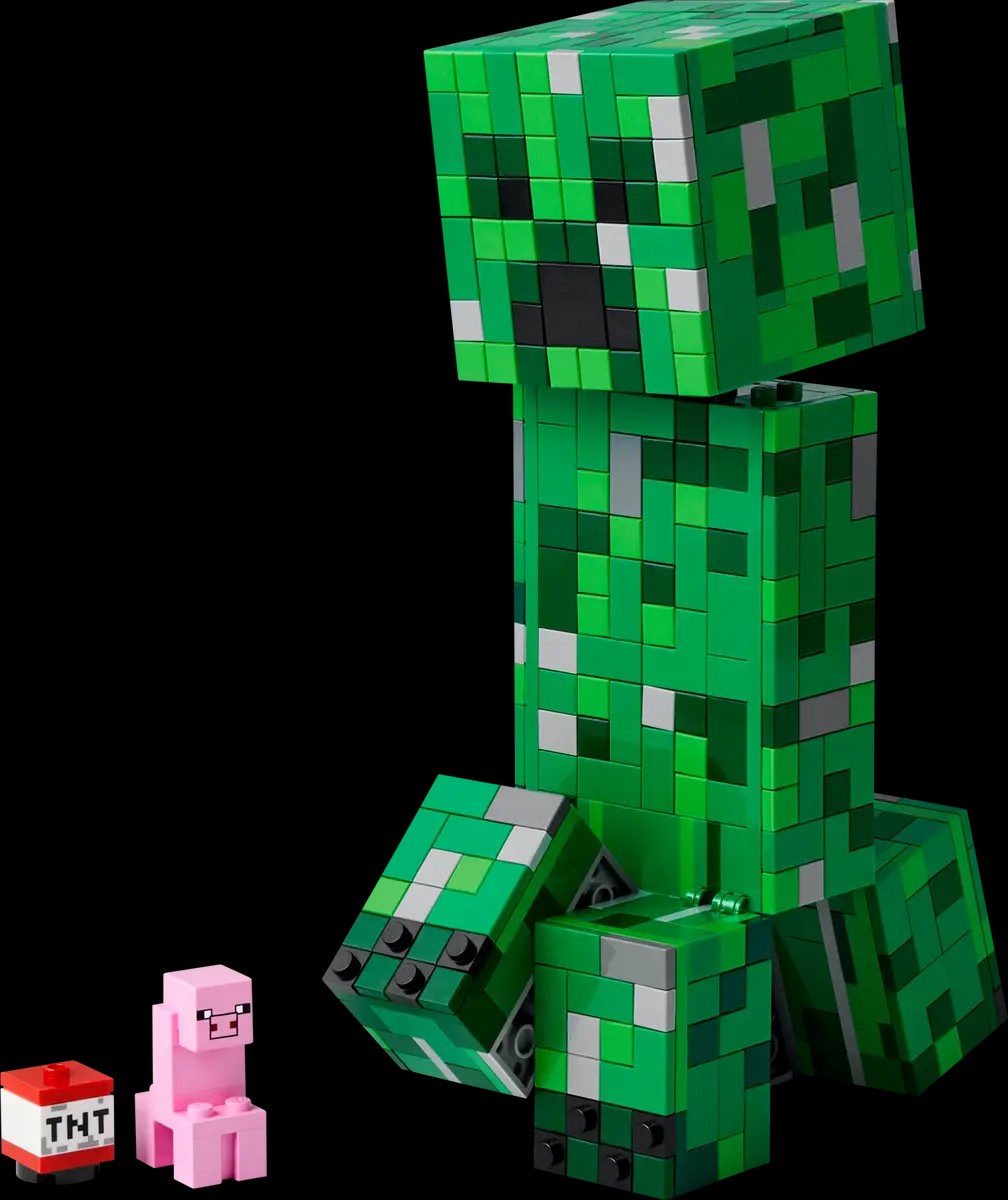 LEGO® Minecraft® The Creeper™ 21276 Minifigura de Creeper e um Brinquedo de TNT Montável de Presente para Crianças a Partir de 10 Anos 665 Peças