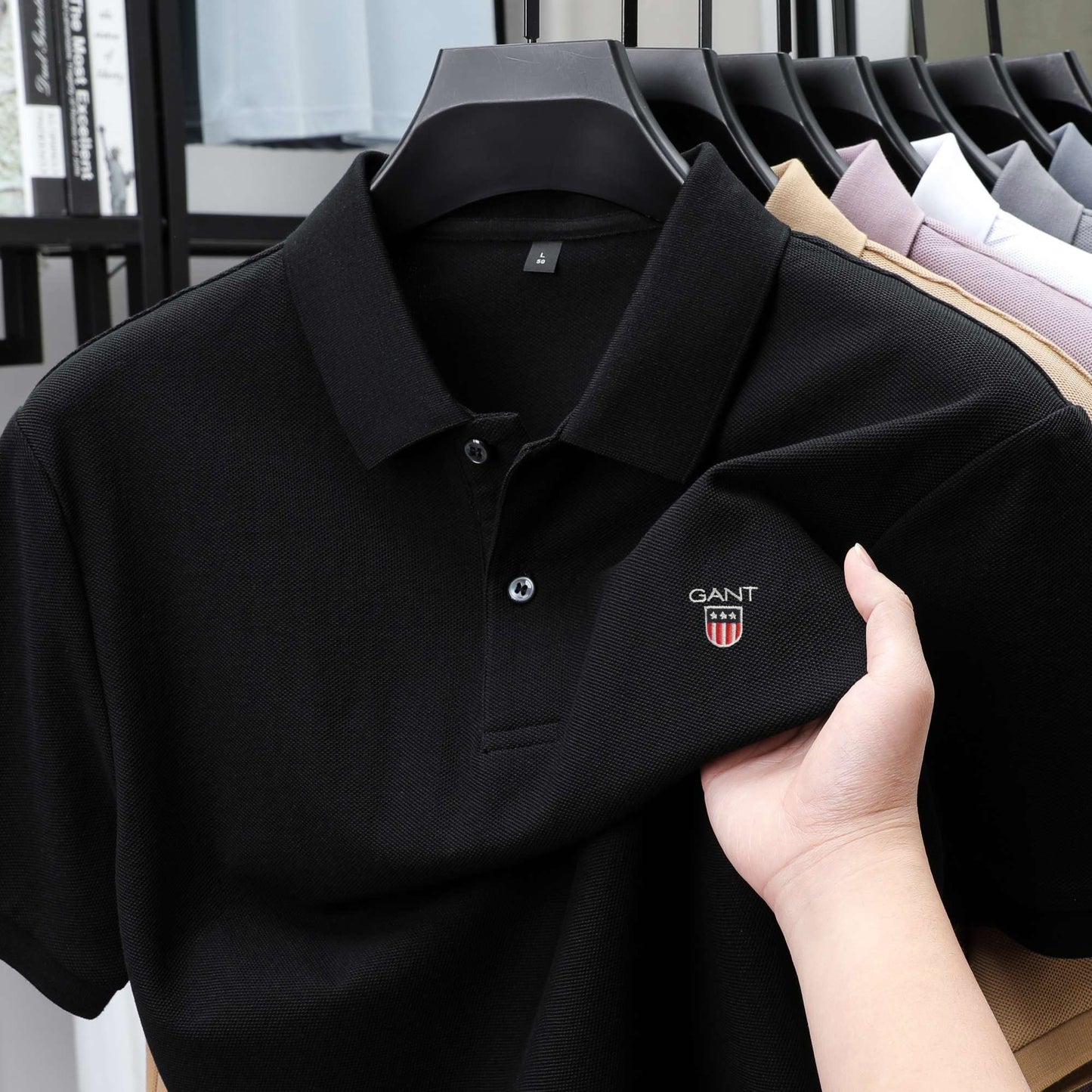 High-end 100% Cotton Short Sleeve Polo Shirt Men's Summer Luxury Brand Breathable Paul T-shirt Exquisite Embroidery Casual Top