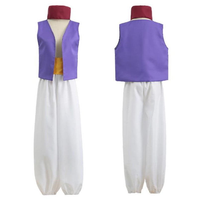 Anime Prince Aladdin Costume Magic Lamp Cosplay Halloween Party Carnival Performance Outfit Carnival Birthday Party Costume