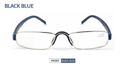 Guanhao Transparent Optical Reading Glasses Man Clear Women Presbyopia Hyperopia Reading Glasses Frame Alloy Ultralight HD View