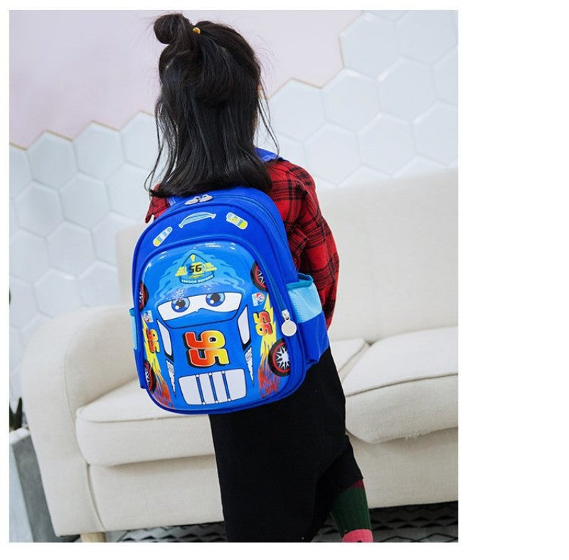 Mochila Disney Pixar Carros Ortopédica Escolar para Meninos Impermeável para Adolescentes Mochilas Escolares de Desenhos Animados Presente de Natal de Aniversário