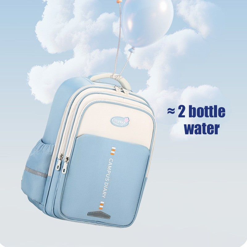 Mochila escolar estilo casual simples coreano para meninas, mochila para crianças do ensino fundamental e médio, bolsa para idades de 6 a 12 anos