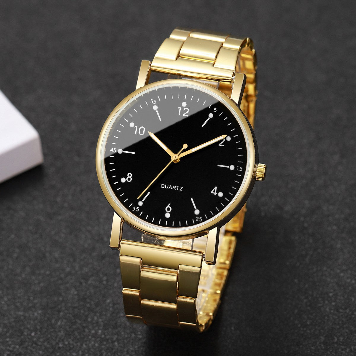 2/4PCS Fashion Arabic Dial Women Watches Simple Quaretz Wristwatch with Bracelets Set Reloj Mujer?Without Box?