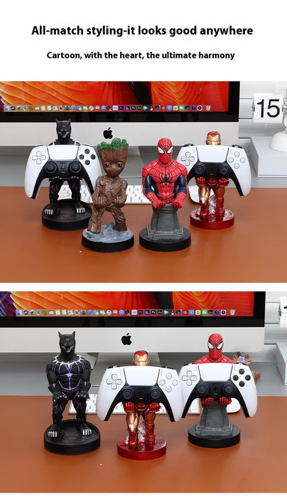 New Avengers Anime Homem-Aranha Venom Ps5 Xbox Suporte de Exposição Base Deadpool Action Figure Brinquedos Celular Ps4 Suporte Modelo Boneca
