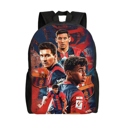 Lamine Y-Yamal Mochila Infantil para Meninos Meninas, Mochilas Esportivas de Futebol, Mochila Escolar Kawaii para Creche