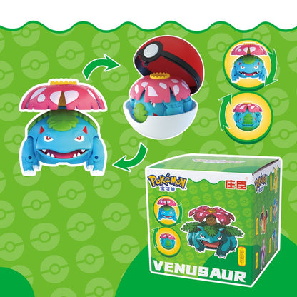 Pokémon Genuíno Pokébola Transformar Charizard Bulbasaur Gengar Dragonite Bonecos de Brinquedo Anime Snorlax Lapras Lucario Modelo de Bonecos