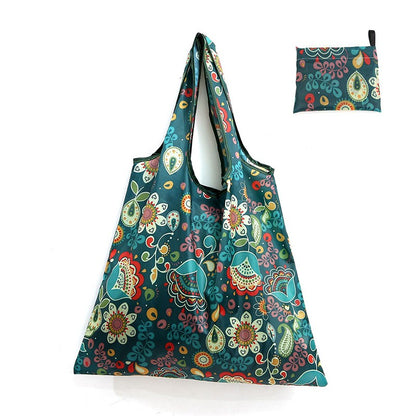Reusable Shopping Large Bag Foldable Eco Tote With Pouch For Grocery Gym Office Supplies Beach Gear School Toys Storage Bags