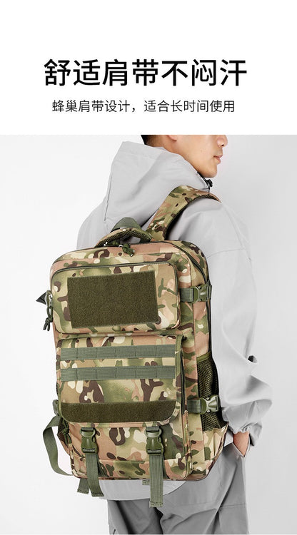 40L Waterproof Outdoor Tactical Backpack Men Travel Daypack Climbing Hiking Trekking Hunting Fishing Camping Sports Rucksacks