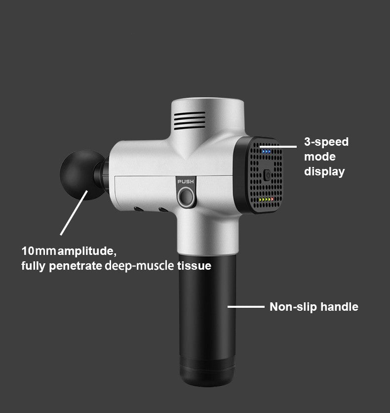 Phoenix A2 Massage Gun Relaxamento Muscular Massageador de Tecido Profundo Vibrador Dinâmico Costas Portátil de Mão Display Pistola de Fáscia Massagem