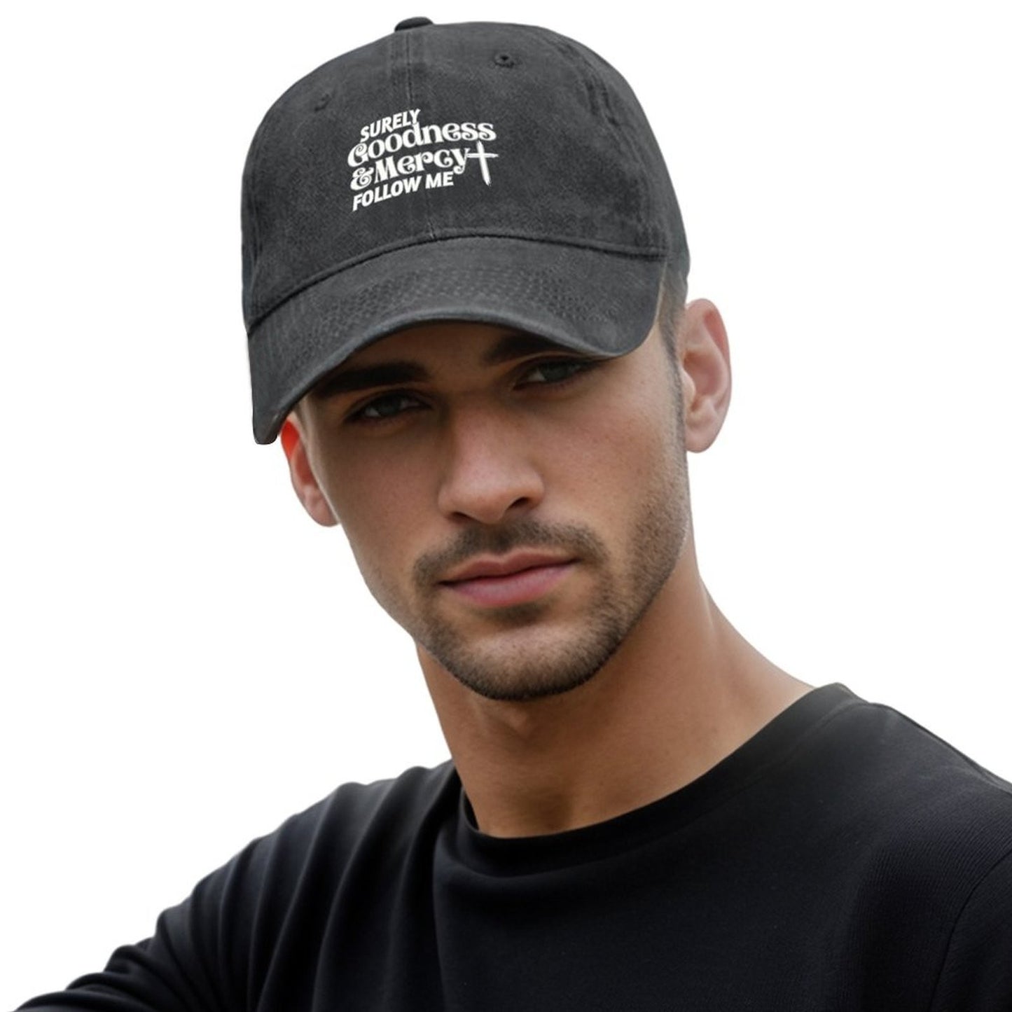 Surely Goodness and Mercy Follow Me Psalm 23:6 Baseball Cap custom caps fun hats Brand Man cap Men Women's