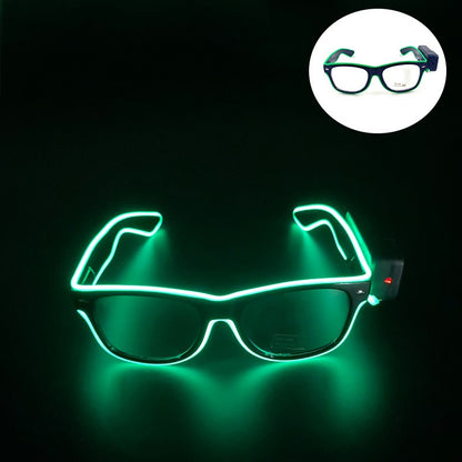 New Cool Wireless Glowing LED Light Up Glasses For Rave Festival Party Luminous Neon Mosaic Sunglasses Club Disco Eye Glasses