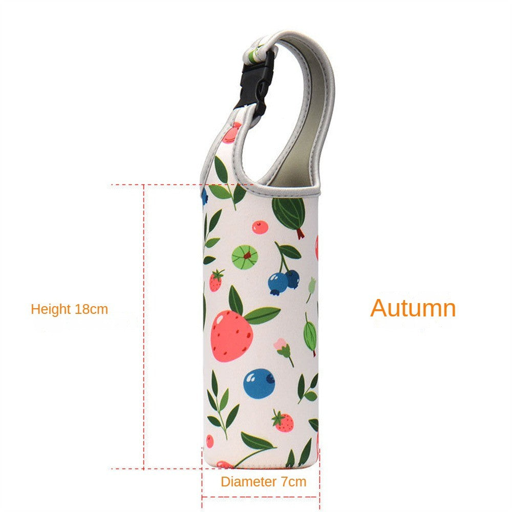 Baby Bottle Cover Portable Water Bottle Case Sleeve Sports Insulation Water Bottle Covers Pouch With Strap Holder Bottle Bag
